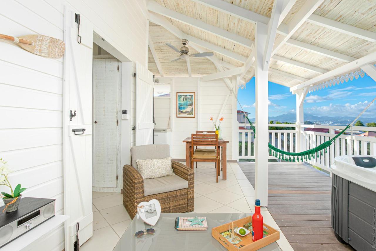 Bungalow Vanille Pacane - Vue Mer Avec Spa Prive Les Trois-Ilets Buitenkant foto